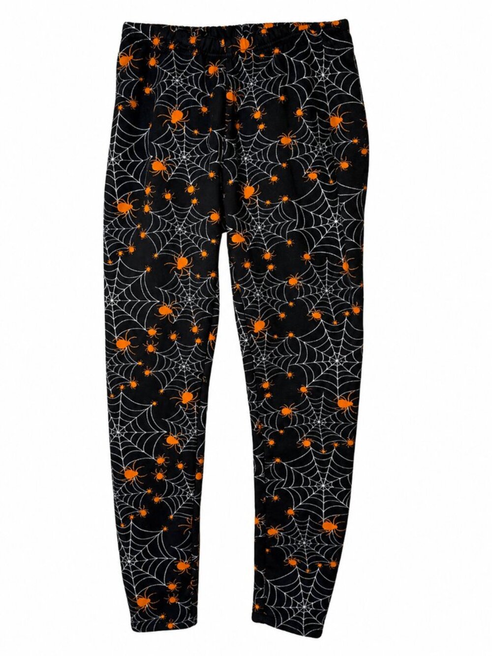 Just Cozy Halloween Spider Web Fleece-Lined Leggings – Women’s M/L